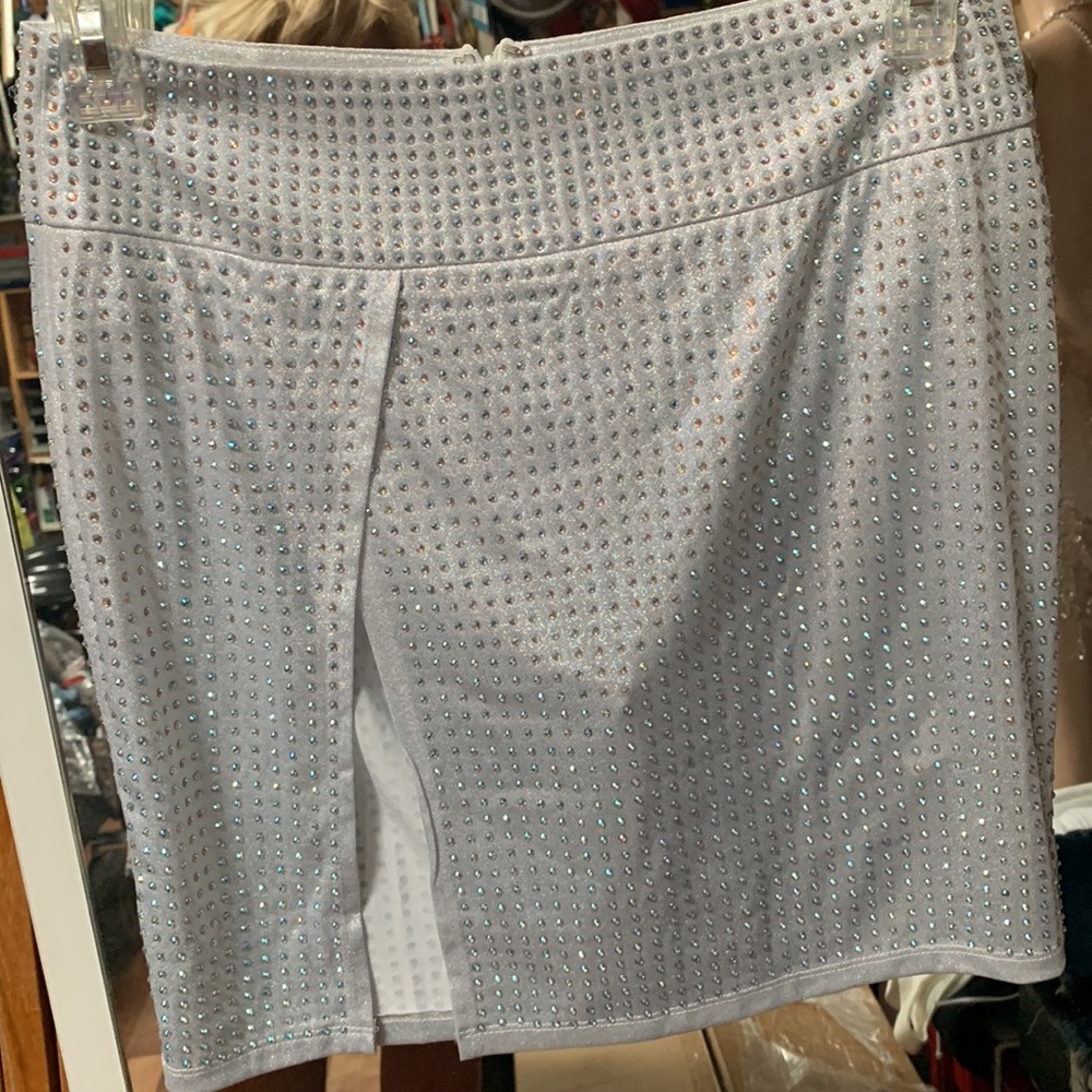 Get It Right Mini Rhinestone Skirt - Picture 14 of 15